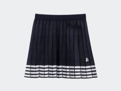 and per se　ニットプリーツスカート