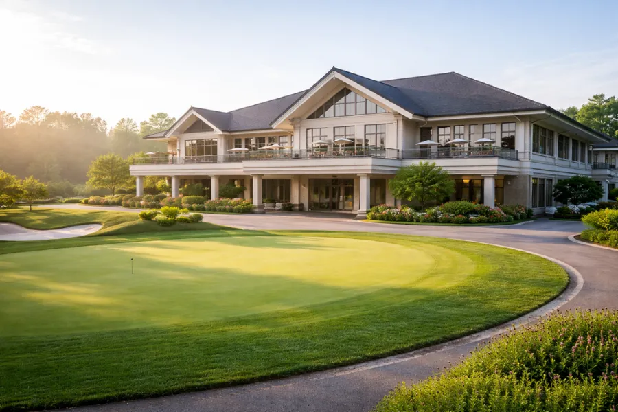 ティイングエリアからフェアウェイ方向を見たコースのイメージ