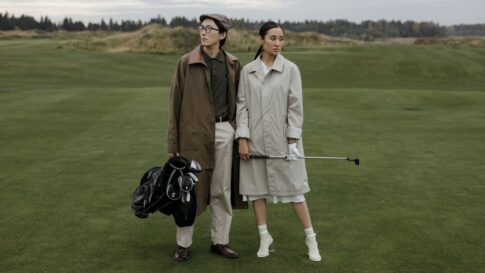 Modern golfwear scene for a social golf brands guide