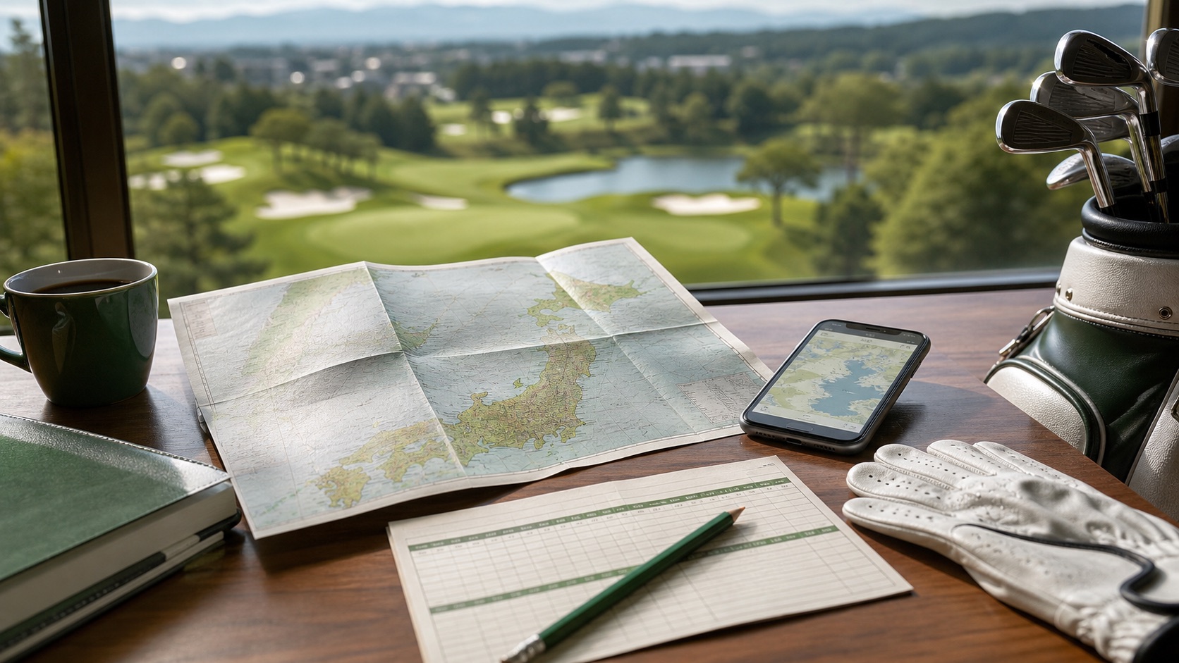Choose the golf region before the course name