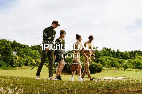 1PIU1UGUALE3 GOLF 2026年秋冬コレクションの公式ビジュアル