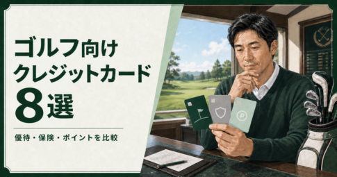 ゴルフ向けクレジットカード8選を比較するアイキャッチ画像