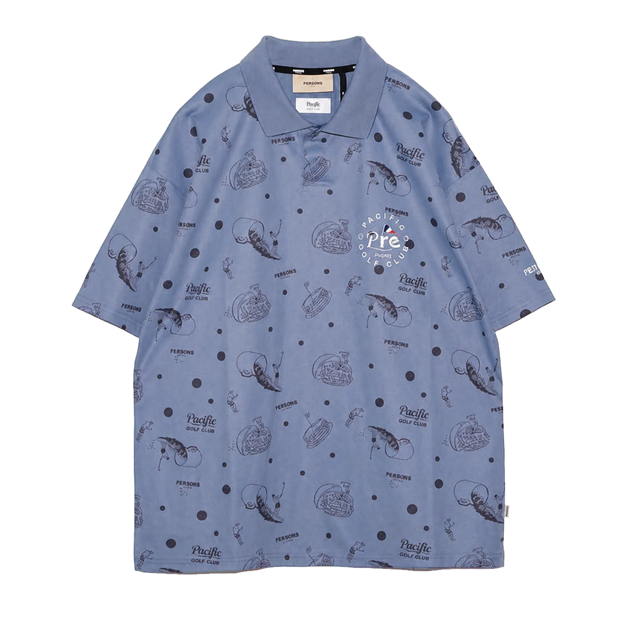 Pacific GOLF CLUB PACIFIC GOLF CLUB コラボ プリントポロの商品画像