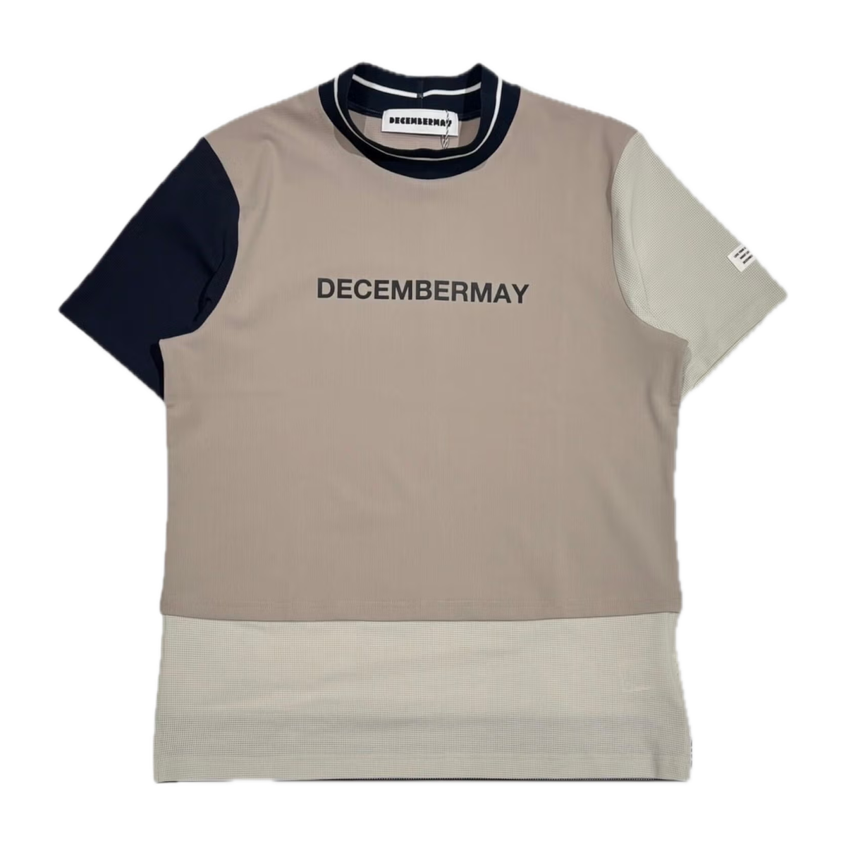 DECEMBERMAY Mesh-paneled mock neck / MENの商品画像