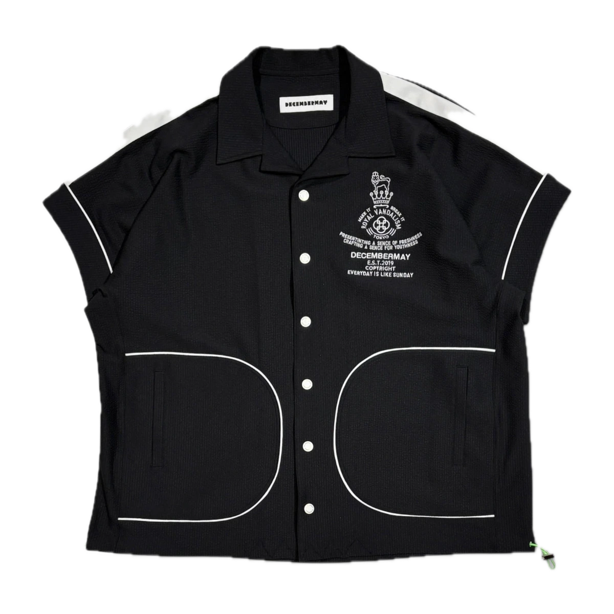 DECEMBERMAY Newport seersucker shirt / UNISEXの商品画像