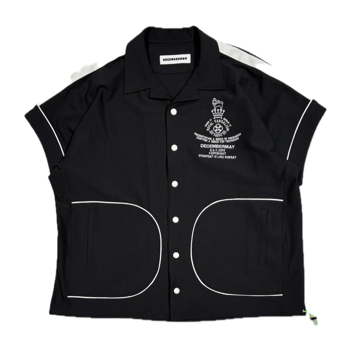 DECEMBERMAY Newport seersucker shirt / UNISEXの商品画像