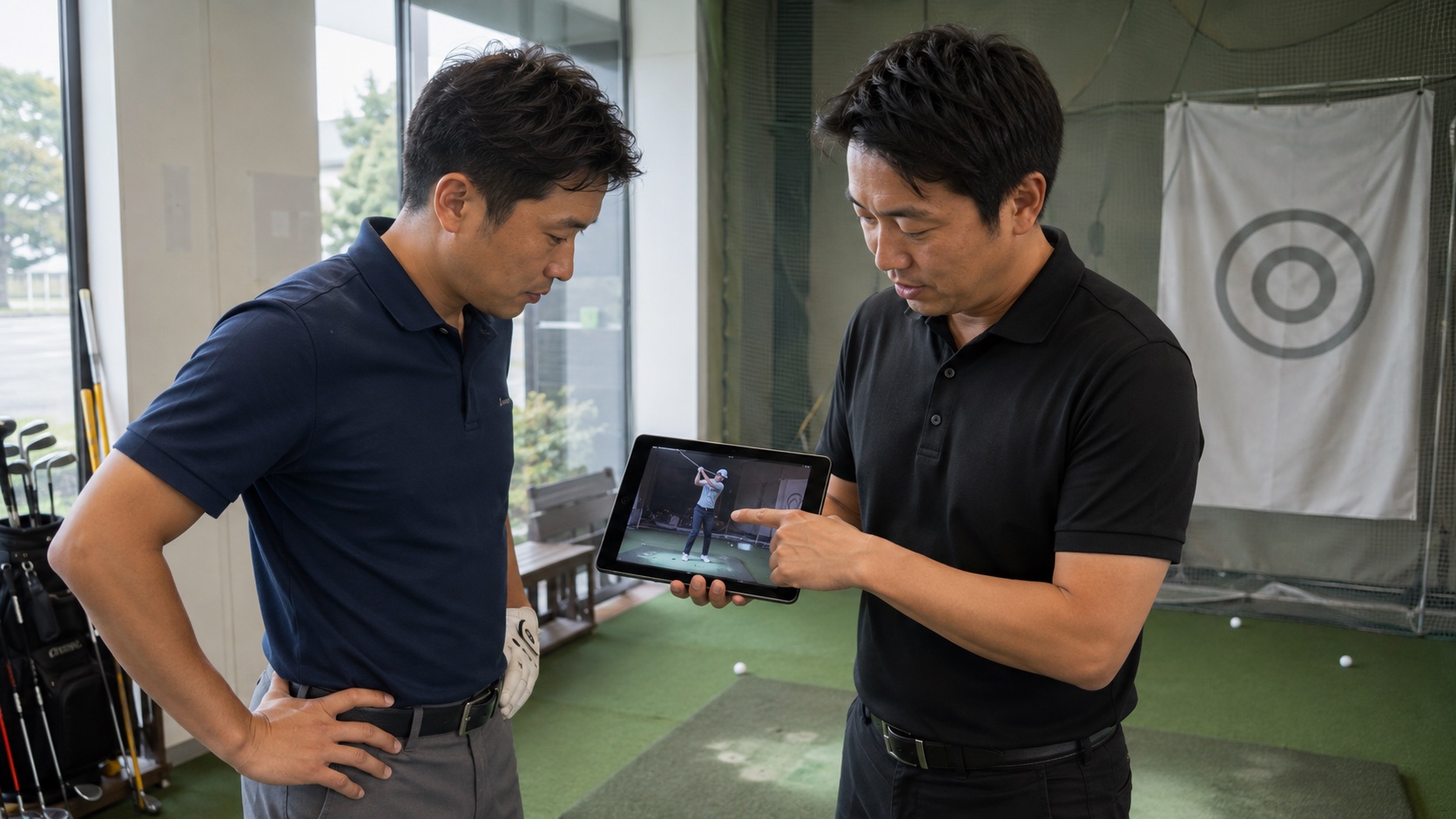 コーチと受講者がレッスンテーマを一つに絞る場面のイメージ