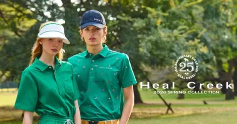 Heal Creek 2026年春コレクションのゴルフウェアを着用した男女