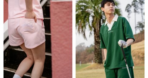 IRISHMAN 2026年春夏ウェアを着用した男女のモデル