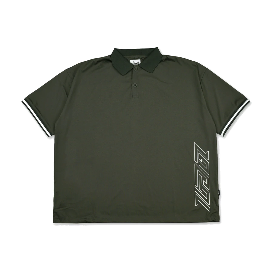 Local GOLF Slant Logo S/S POLO SHIRT KHAKIの商品画像