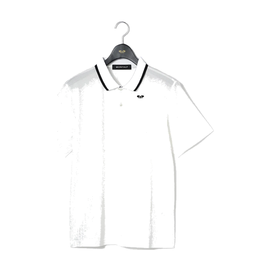 MUNITALP ブロックチェックサッカー半袖ポロシャツの商品画像