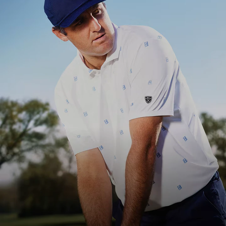Nike Golfのウェアを着用するスコッティ・シェフラー