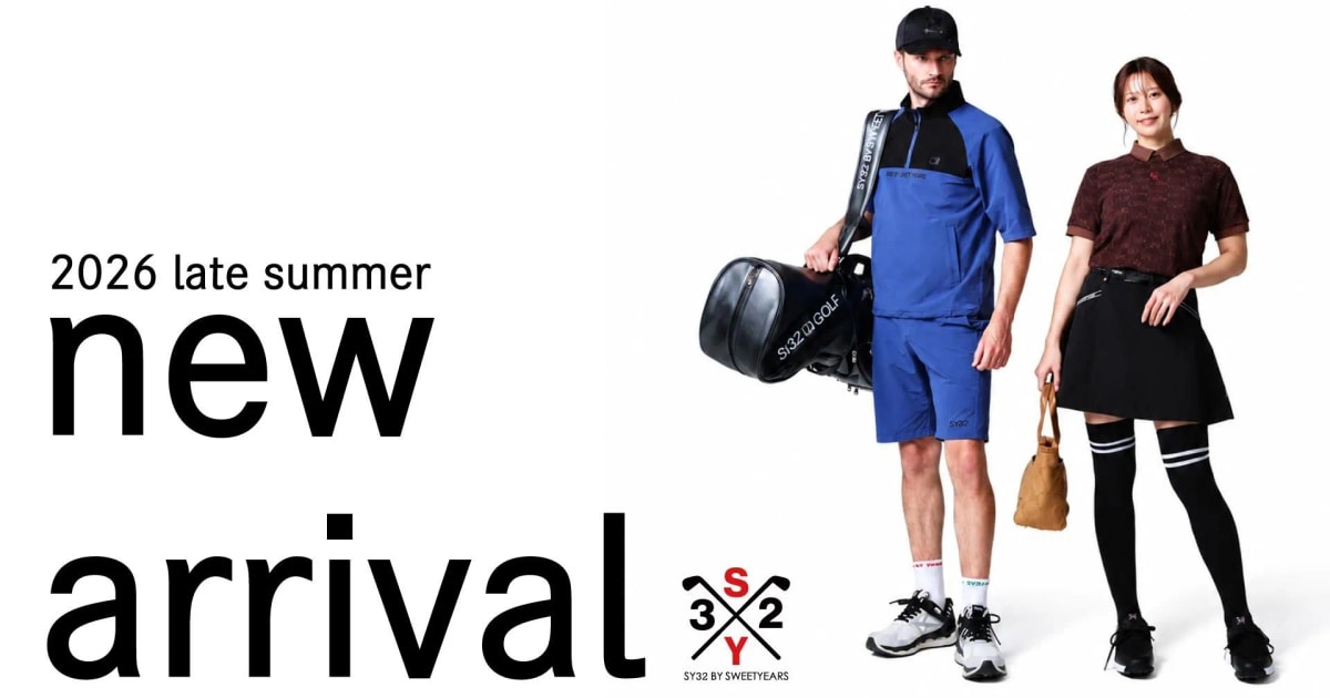 SY32 GOLFのウェアを着たモデル