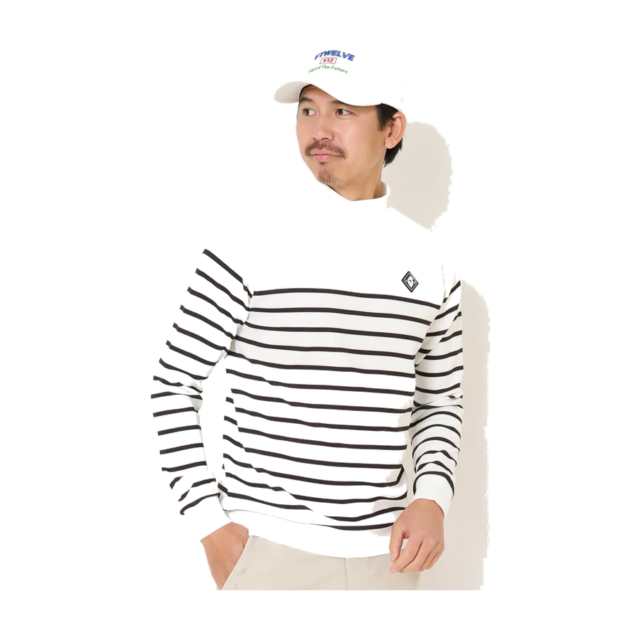 V12 BORDER L/S MOCKの商品画像